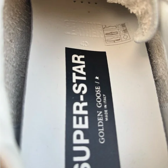 Golden Goose Women's White and Gold Glitter Sneakers - Picture 8 of 11